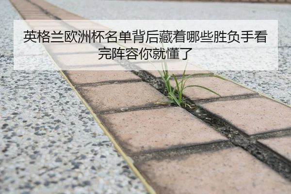 英格兰欧洲杯名单背后藏着哪些胜负手看完阵容你就懂了
